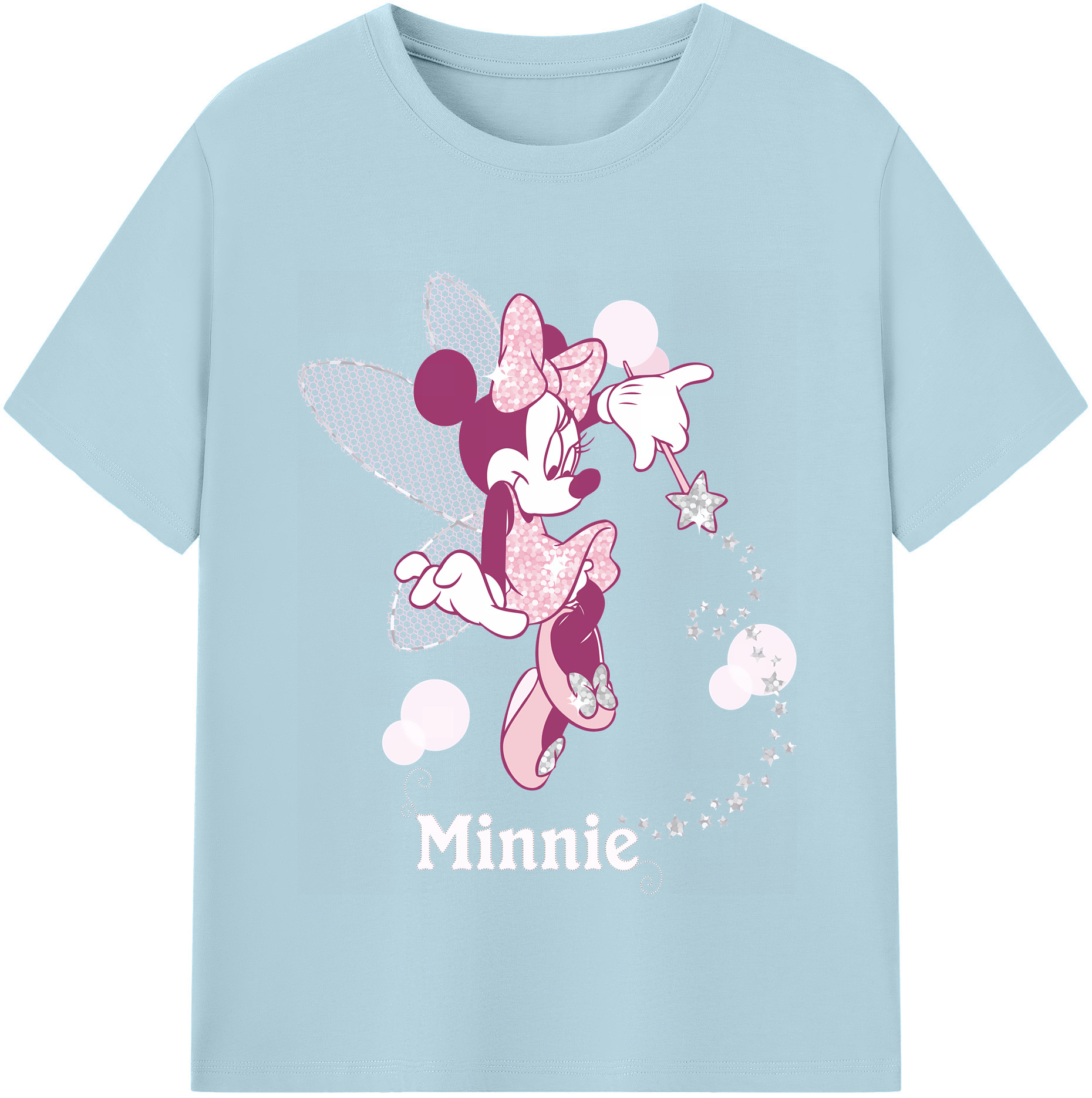 （画像用） ミッキーマウス Mickey Mouse 綿100％半袖Tシャツ（フロントプリント）